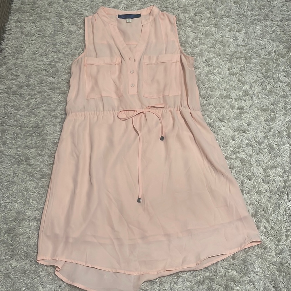 Francesca’s blush pink dress